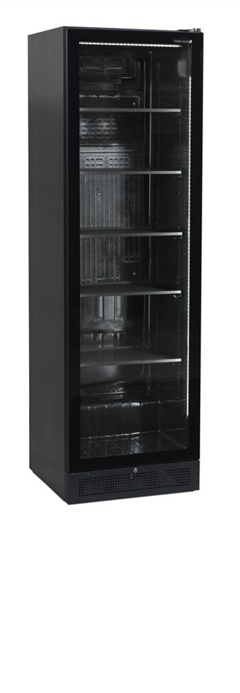 Chladicí skříň prosklené dveře, černá